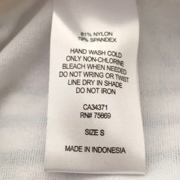 New Malibu Swim Bikini Bottom Size Small White Black Stripes Swimwear NWT - Picture 5 of 8